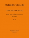 協奏曲・ニ長調・RV 84（アントニオ・ヴィヴァルディ） (フルート+ヴァイオリン+ピアノ）【Concerto (Sonata) in D major RV 84】