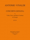 協奏曲・ニ長調・RV 84（アントニオ・ヴィヴァルディ） (フルート+ヴァイオリン+ピアノ）【Concerto (Sonata) in D major RV 84】