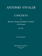 協奏曲・変ロ長調・RV 501 （アントニオ・ヴィヴァルディ）（バスーン+ピアノ）【Concerto in Bb major RV 501 (P 401)】