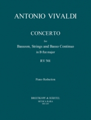 協奏曲・変ロ長調・RV 501 （アントニオ・ヴィヴァルディ）（バスーン+ピアノ）【Concerto in Bb major RV 501 (P 401)】