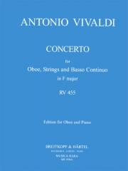 協奏曲・ヘ長調・RV 455 （アントニオ・ヴィヴァルディ）（オーボエ+ピアノ）【Concerto in F major RV 455】