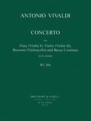 協奏曲・ト短調・RV 106（アントニオ・ヴィヴァルディ） (ミックス三重奏+ピアノ）【Concerto in G minor RV 106】