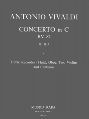 協奏曲・ハ長調・RV 87（アントニオ・ヴィヴァルディ） (ミックス四重奏+ピアノ）【Concerto in C major RV 87】