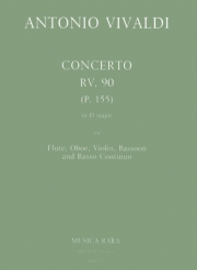 協奏曲・ニ長調・RV 90（アントニオ・ヴィヴァルディ） (ミックス四重奏+ピアノ）【Concerto in D major RV 90】