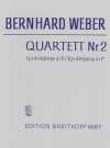 四重奏曲・No.2 (ベルンハルト・ヴェーバー)（ホルン四重奏）【Quartet No. 2】
