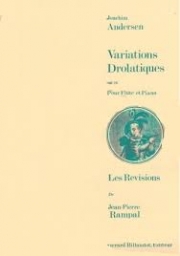 滑稽な変奏曲・Op.26 （ヨアキム・アンダーセン）（フルート+ピアノ）【Variations Drolatiques Op.26】