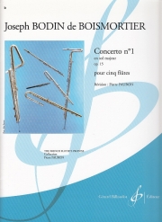 協奏曲・No.1・ト長調・Op.15（ジョゼフ・ボダン・ド・ボワモルティエ）（フルート五重奏）【6 Concertos - N°1 En Sol Majeur Opus 15】