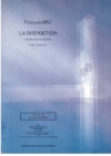 La Disparition - Pour 10 Ou 5 Flutes（フランソワ・ブラン）（フルート五重奏）