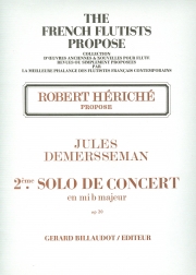 演奏会用小品・変ホ長調・Op.20（ジュール・オーギュスト・ドゥメルスマン）（フルート+ピアノ）【2Eme Solo De Concert En Mib Majeur Opus 20】