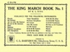 キング・マーチ・ブック（カール・キング）（ピッコロ）【King March Book】