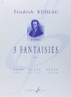 3つの幻想曲・Op.38（フリードリヒ・クーラウ）（フルート）【3 Fantaisies - Opus 38】