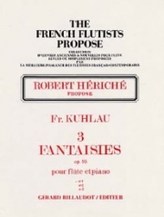 3つの幻想曲・Op.95・No.1（フリードリヒ・クーラウ）（フルート+ピアノ）【3 Fantaisies Opus 95 No1】