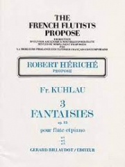 3つの幻想曲・Op.95・No.3（フリードリヒ・クーラウ）（フルート+ピアノ）【3 Fantaisies Opus 95 No.3】
