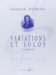 12のカプリッチオによる変奏曲・Op.10（フリードリヒ・クーラウ）（フルート）【Variations Et Solos : 12 Caprices - Opus 10 Bis】