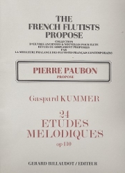 24の旋律的練習曲（カスパー・クンマー）（フルート）【24 Etudes Melodiques】