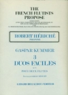 3つのやさしい二重奏曲・Op.4（カスパー・クンマー）（フルート二重奏）【3 Duos Faciles Op.4】