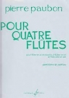 4本のフルートのために（ピエール・ポーボン）（フルート四重奏）【Pour Quatre Flutes】