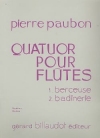 フルートのための四重奏曲（ピエール・ポーボン）（フルート四重奏）【Quatuor Pour Flutes】