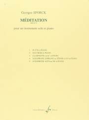 瞑想曲・Op.37（ジョージズ・スポルク）（フルート+ピアノ）【Meditation - Opus 37】