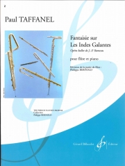 「優雅なインド人」によるファンタジー（ポール・タファネル）（フルート+ピアノ）【Fantaisie Sur Les Indes Galantes】