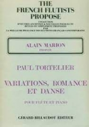変奏曲・ロマンス・ダンス（ポール・トルトゥリエ）（フルート+ピアノ）【Variations - Romance - Danse】