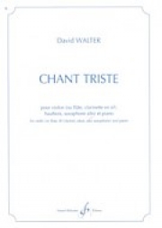 悲しい歌（デイヴィッド・ワルター）（ヴァイオリン+ピアノ）【Chant Triste】