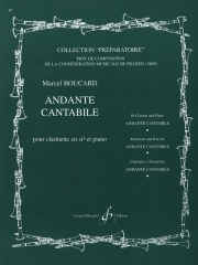 アンダンテ・カンタービレ（マルセル・ブカール）（クラリネット+ピアノ）【Andante Cantabile】