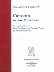 協奏曲第1番（アレクサンドル・レベデフ）（テューバ+ピアノ）【Concerto in One Movement】