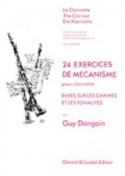 24のメカニズムの練習（ギイ・ダンガン）（クラリネット）【24 Exercices De Mecanisme】
