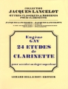 24の練習曲（ユージン・ゲイ）（クラリネット）【24 Etudes de Clarinette】