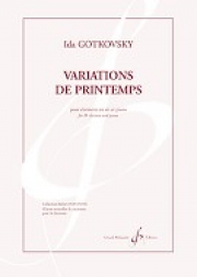 春の変奏曲（イダ・ゴトコフスキー）（クラリネット+ピアノ）【Variations De Printemps】