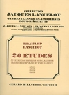 20の技術練習曲・Vol.1（エマヌエレ・クラカン）（クラリネット）【20 Etudes ou Exercices - Volume 1】