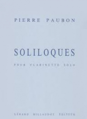 独り言（ピエール・ポーボン）（クラリネット）【Soliloques】