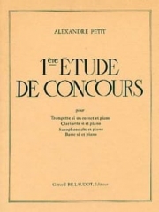 コンクール用練習曲（アレクサンドル・プティ）（クラリネット+ピアノ）【1Re Étude De Concours】