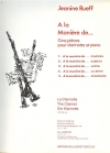 A La Manière De...（ジャニーヌ・リュエフ）（クラリネット+ピアノ）