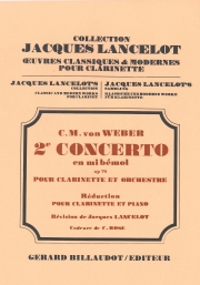 クラリネット協奏曲・No.2・変ホ長調・Op.74（カール・マリア・フォン・ウェーバー）（クラリネット+ピアノ）【2Eme Concerto En Mi Bemol Opus 74】