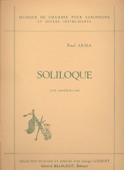 独り言（ポール・アルマ）（アルトサックス）【Soliloque】