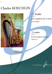 15の練習曲・Op.188（シャルル・ケクラン）（アルトサックス+ピアノ）【15 Études - Opus 188】
