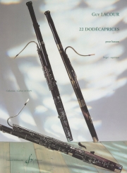 22のカプリス（ギイ・ラクール）（バスーン）【22 Dodecaprices】