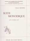 モノディ組曲（ジェラール・マシアス）（アルトサックス）【Suite Monodique】