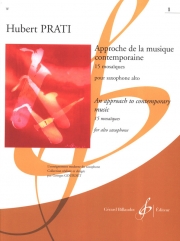 現代音楽へのアプローチ・Vol.1（ヒューバート・プラティ）（アルトサックス）【Approche De La Musique Contemporaine : 15 Mosaiques - Vol1】
