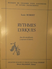 リズム・リリック（ルシー・ロバート）（サックス二重奏）【Rythmes Lyriques】
