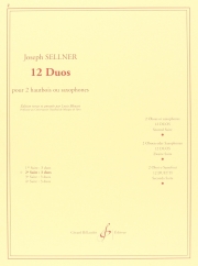 12のデュオ・Vol.2（ヨーゼフ・セルナー）（サックス二重奏）【12 Duos - Volume 2】