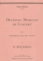 演奏会用小品・Op.17（ナゼール・ベークマン）（アルトサックス+ピアノ）【Deuxieme Morceau De Concert Opus 17】