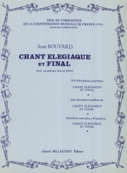 哀歌とフィナーレ（ジャン・ブヴァール）（アルトサックス+ピアノ）【Chant Elegiaque et Final】