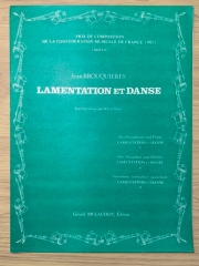 嘆きと踊り（ジャン・ブルキエール）（アルトサックス+ピアノ）【Lamentation et Danse】