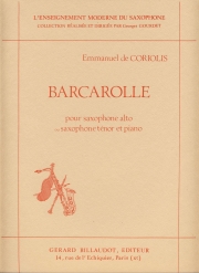 バルカロール（エマニュエル・デ・コリオリス）（アルトサックス+ピアノ）【Barcarolle】