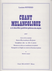 メランコリックな歌（リュシアン・ニヴェール）（バスーン+ピアノ）【Chant Melancolique】