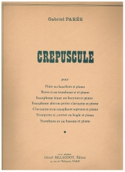 クレパスクル（ガブリエル・パレ）（バスーン+ピアノ）【Crepuscule】