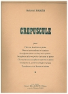 クレパスクル（ガブリエル・パレ）（バスーン+ピアノ）【Crepuscule】